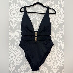 CCX By City Chic Gold Accent Clasp Bathing Suit